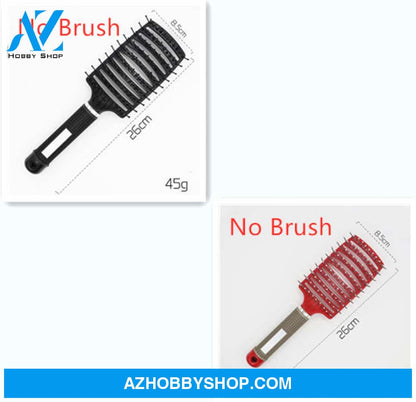 Hairbrush Anti Klit Brushy Haarborstel Women Detangler Hair Brush Bristle Nylon Scalp Massage Teaser