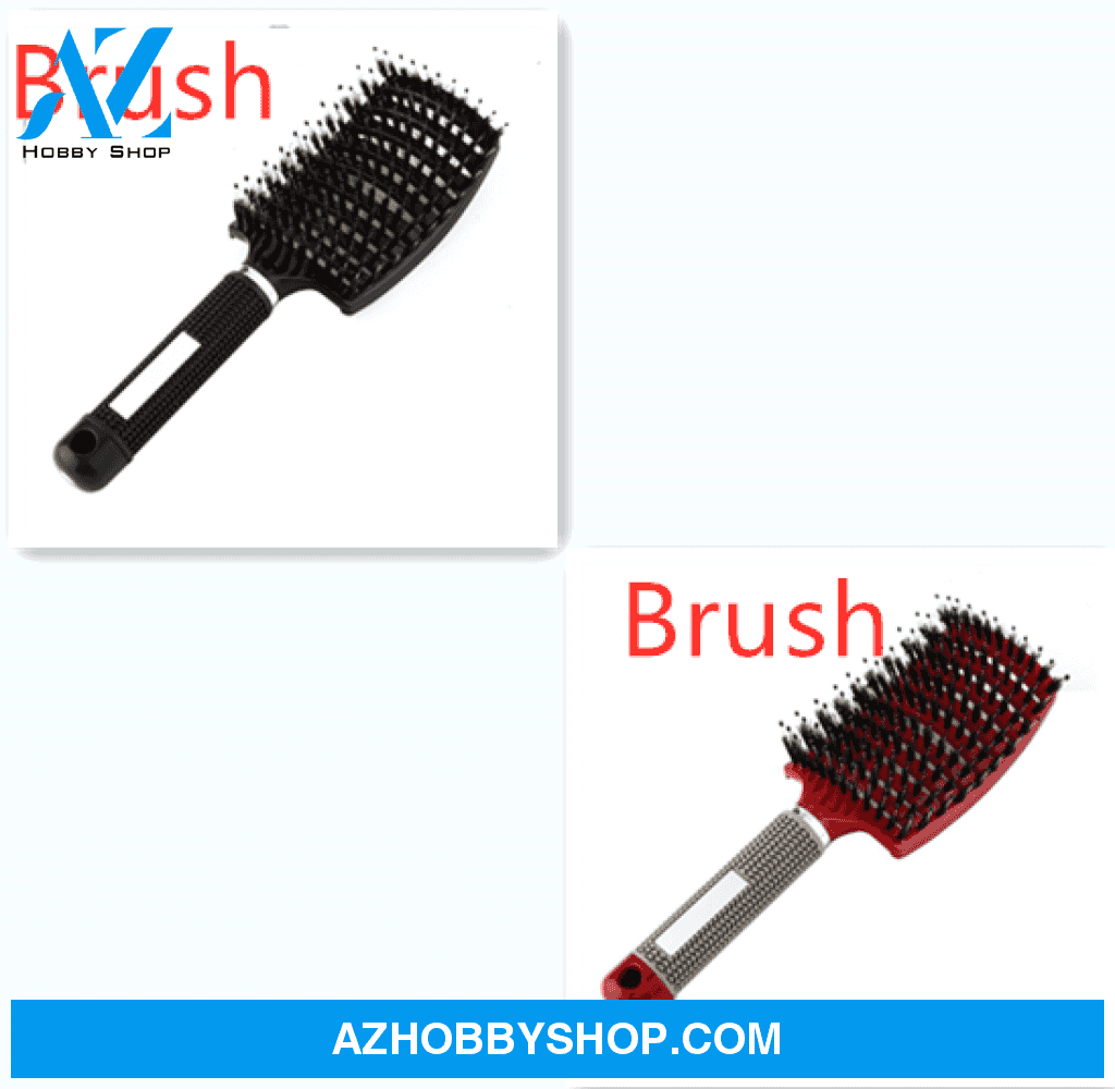Hairbrush Anti Klit Brushy Haarborstel Women Detangler Hair Brush Bristle Nylon Scalp Massage Teaser