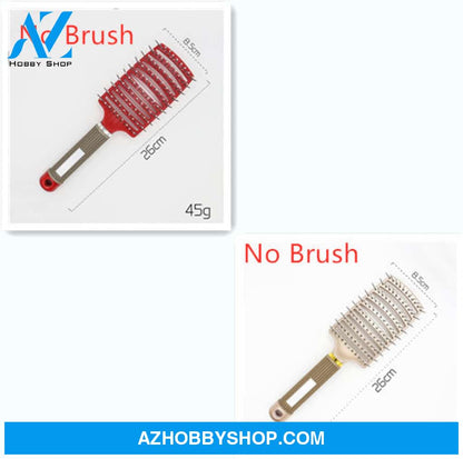 Hairbrush Anti Klit Brushy Haarborstel Women Detangler Hair Brush Bristle Nylon Scalp Massage Teaser