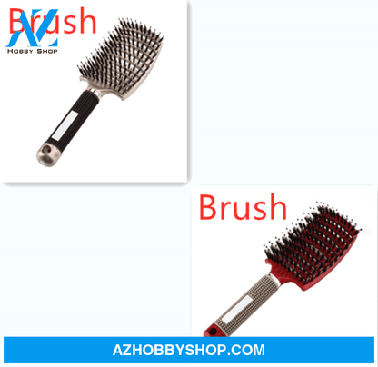 Hairbrush Anti Klit Brushy Haarborstel Women Detangler Hair Brush Bristle Nylon Scalp Massage Teaser