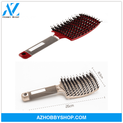Hairbrush Anti Klit Brushy Haarborstel Women Detangler Hair Brush Bristle Nylon Scalp Massage Teaser