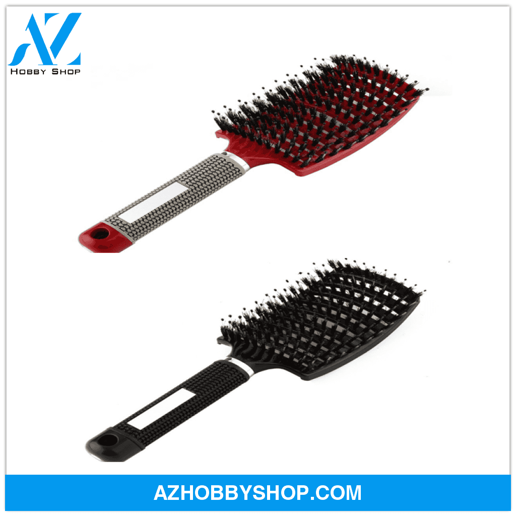 Hairbrush Anti Klit Brushy Haarborstel Women Detangler Hair Brush Bristle Nylon Scalp Massage Teaser