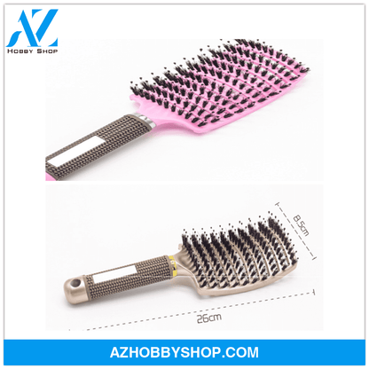 Hairbrush Anti Klit Brushy Haarborstel Women Detangler Hair Brush Bristle Nylon Scalp Massage Teaser