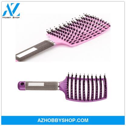 Hairbrush Anti Klit Brushy Haarborstel Women Detangler Hair Brush Bristle Nylon Scalp Massage Teaser