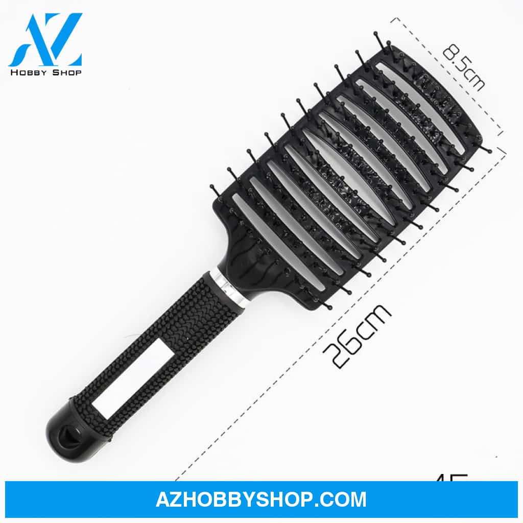 Hairbrush Anti Klit Brushy Haarborstel Women Detangler Hair Brush Bristle Nylon Scalp Massage Teaser