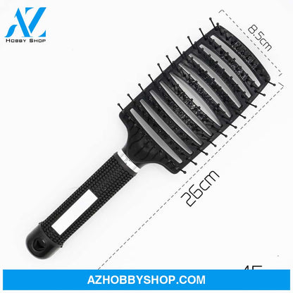 Hairbrush Anti Klit Brushy Haarborstel Women Detangler Hair Brush Bristle Nylon Scalp Massage Teaser