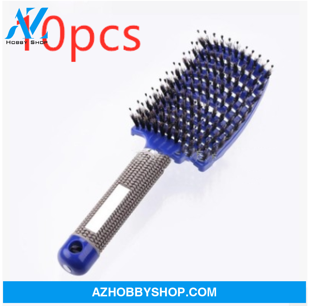 Hairbrush Anti Klit Brushy Haarborstel Women Detangler Hair Brush Bristle Nylon Scalp Massage Teaser