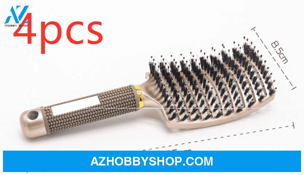 Hairbrush Anti Klit Brushy Haarborstel Women Detangler Hair Brush Bristle Nylon Scalp Massage Teaser