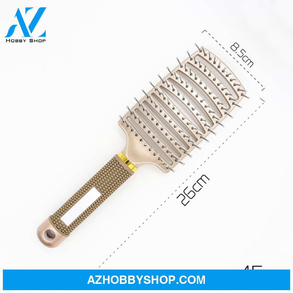 Hairbrush Anti Klit Brushy Haarborstel Women Detangler Hair Brush Bristle Nylon Scalp Massage Teaser
