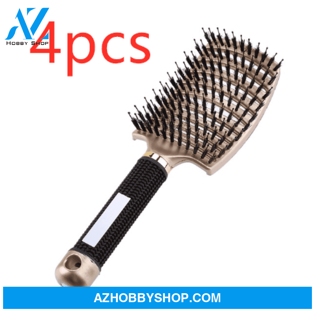 Hairbrush Anti Klit Brushy Haarborstel Women Detangler Hair Brush Bristle Nylon Scalp Massage Teaser