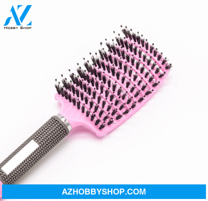 Hairbrush Anti Klit Brushy Haarborstel Women Detangler Hair Brush Bristle Nylon Scalp Massage Teaser