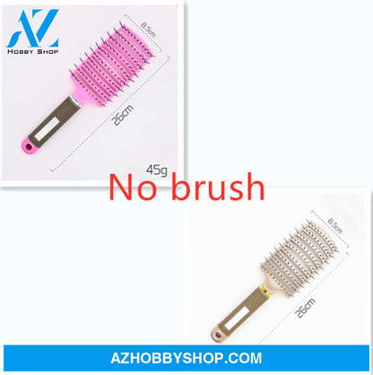 Hairbrush Anti Klit Brushy Haarborstel Women Detangler Hair Brush Bristle Nylon Scalp Massage Teaser