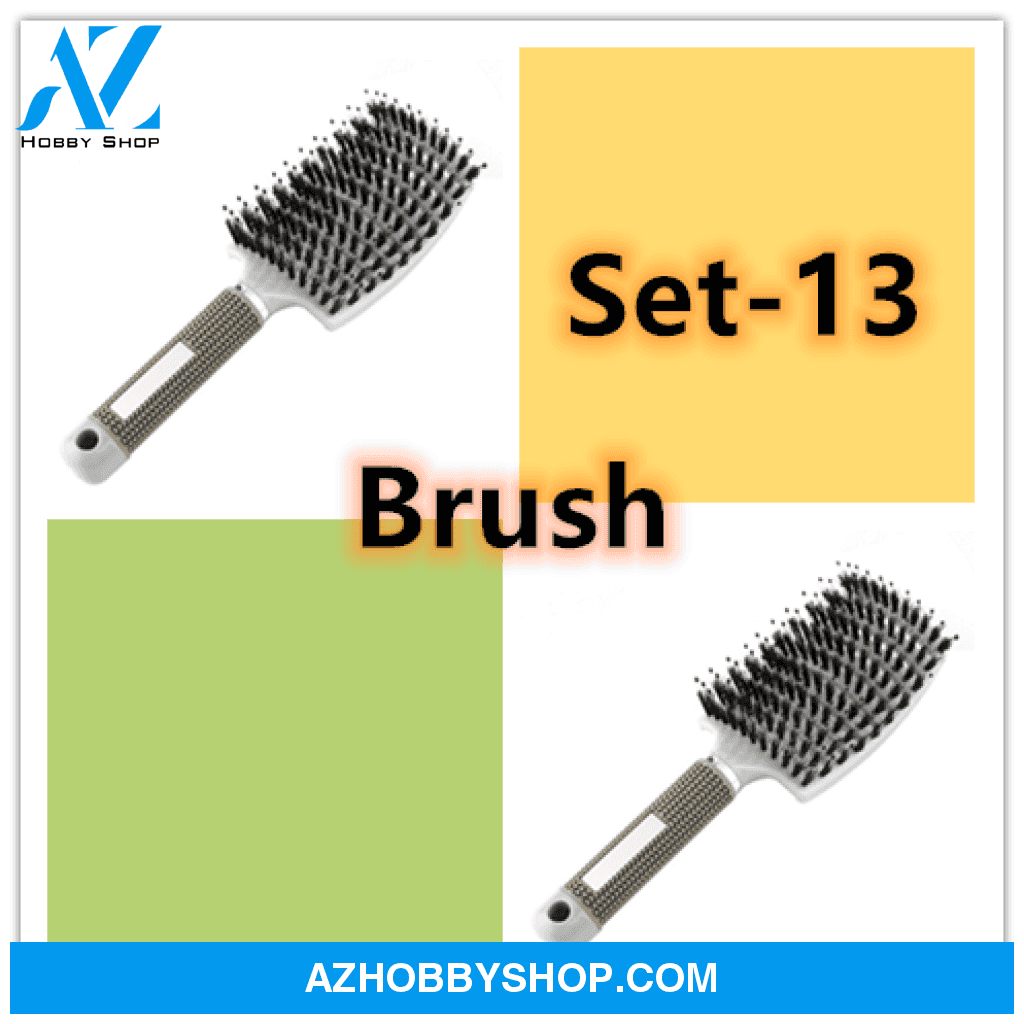 Hairbrush Anti Klit Brushy Haarborstel Women Detangler Hair Brush Bristle Nylon Scalp Massage Teaser