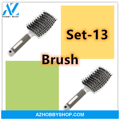 Hairbrush Anti Klit Brushy Haarborstel Women Detangler Hair Brush Bristle Nylon Scalp Massage Teaser