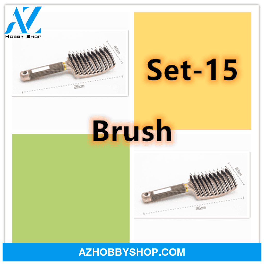 Hairbrush Anti Klit Brushy Haarborstel Women Detangler Hair Brush Bristle Nylon Scalp Massage Teaser