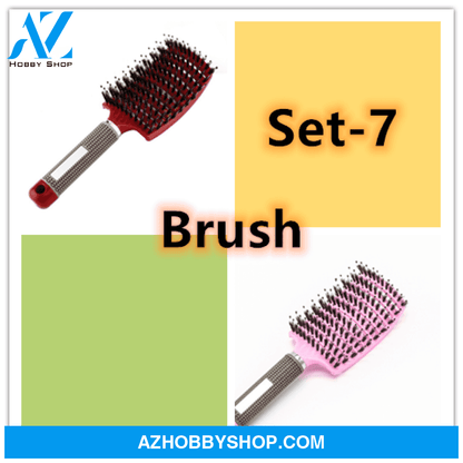 Hairbrush Anti Klit Brushy Haarborstel Women Detangler Hair Brush Bristle Nylon Scalp Massage Teaser