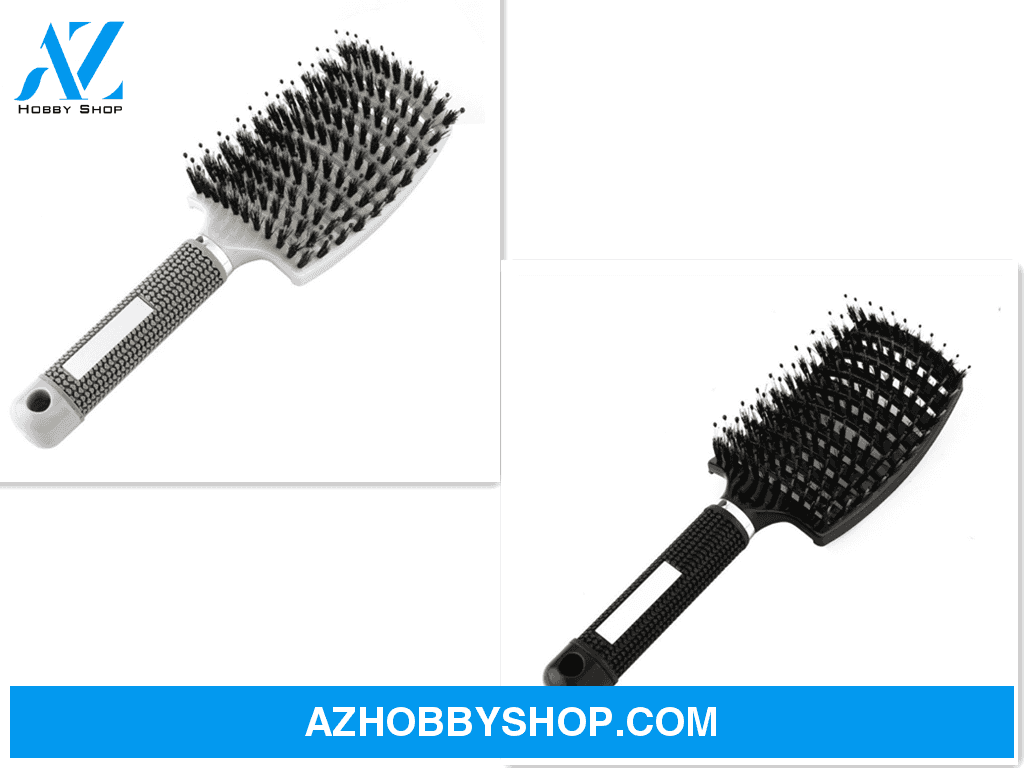 Hairbrush Anti Klit Brushy Haarborstel Women Detangler Hair Brush Bristle Nylon Scalp Massage Teaser