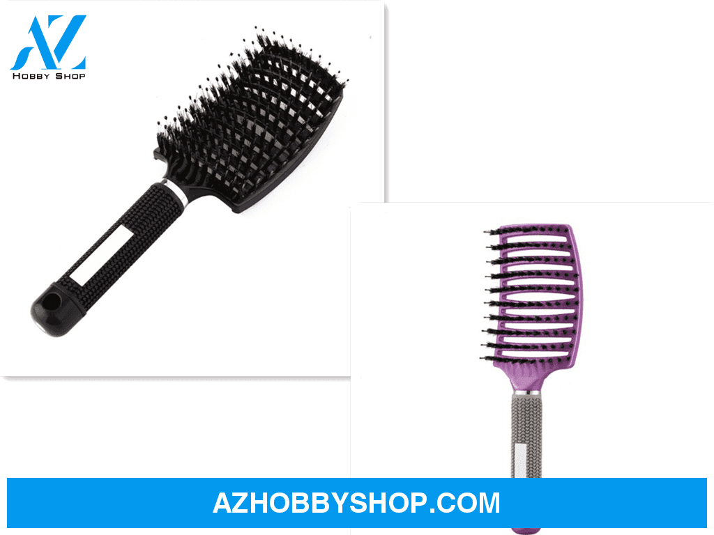 Hairbrush Anti Klit Brushy Haarborstel Women Detangler Hair Brush Bristle Nylon Scalp Massage Teaser