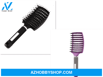 Hairbrush Anti Klit Brushy Haarborstel Women Detangler Hair Brush Bristle Nylon Scalp Massage Teaser