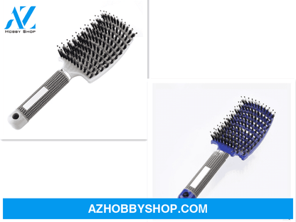 Hairbrush Anti Klit Brushy Haarborstel Women Detangler Hair Brush Bristle Nylon Scalp Massage Teaser