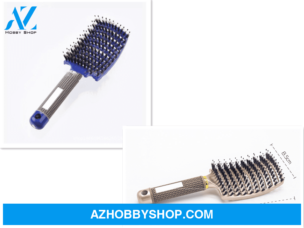 Hairbrush Anti Klit Brushy Haarborstel Women Detangler Hair Brush Bristle Nylon Scalp Massage Teaser