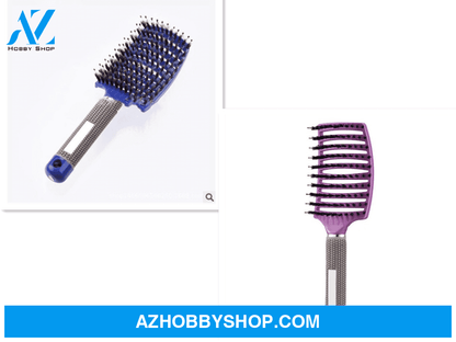 Hairbrush Anti Klit Brushy Haarborstel Women Detangler Hair Brush Bristle Nylon Scalp Massage Teaser