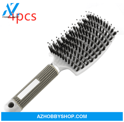 Hairbrush Anti Klit Brushy Haarborstel Women Detangler Hair Brush Bristle Nylon Scalp Massage Teaser