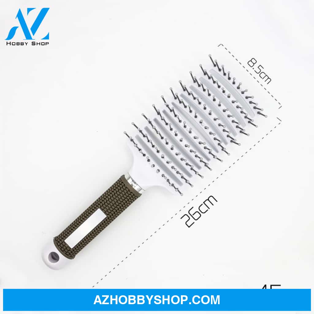 Hairbrush Anti Klit Brushy Haarborstel Women Detangler Hair Brush Bristle Nylon Scalp Massage Teaser
