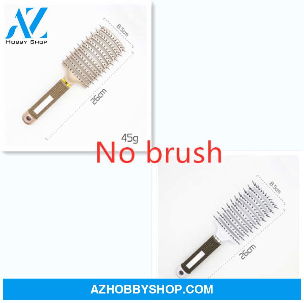 Hairbrush Anti Klit Brushy Haarborstel Women Detangler Hair Brush Bristle Nylon Scalp Massage Teaser