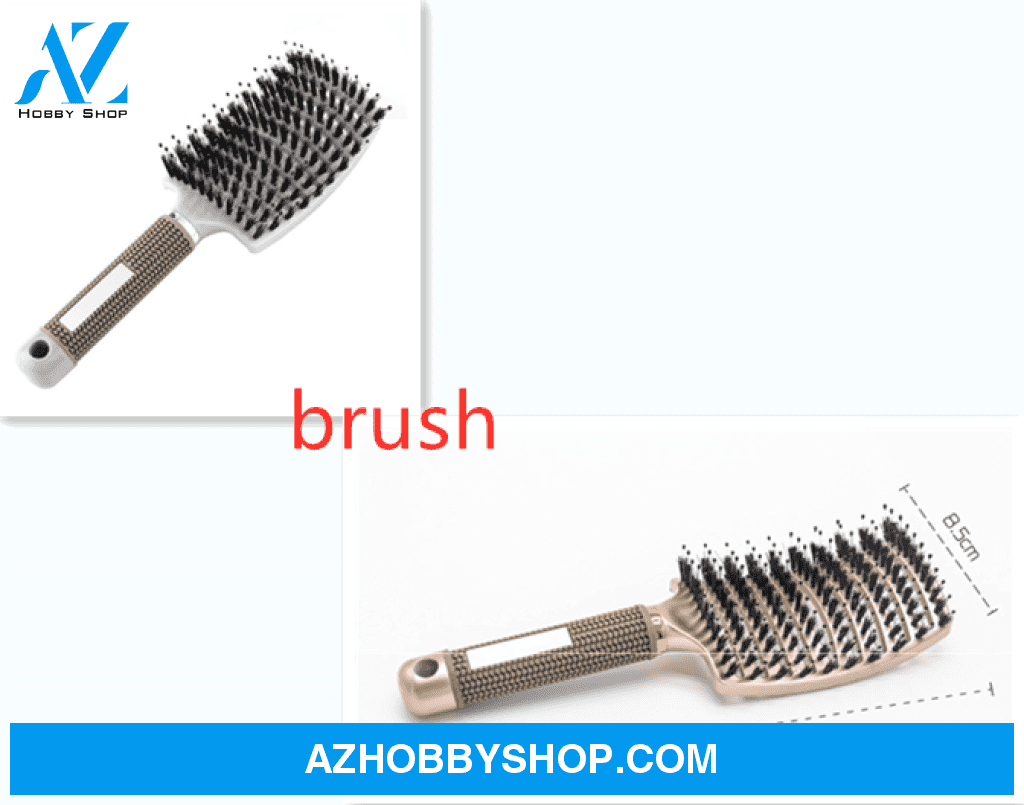 Hairbrush Anti Klit Brushy Haarborstel Women Detangler Hair Brush Bristle Nylon Scalp Massage Teaser