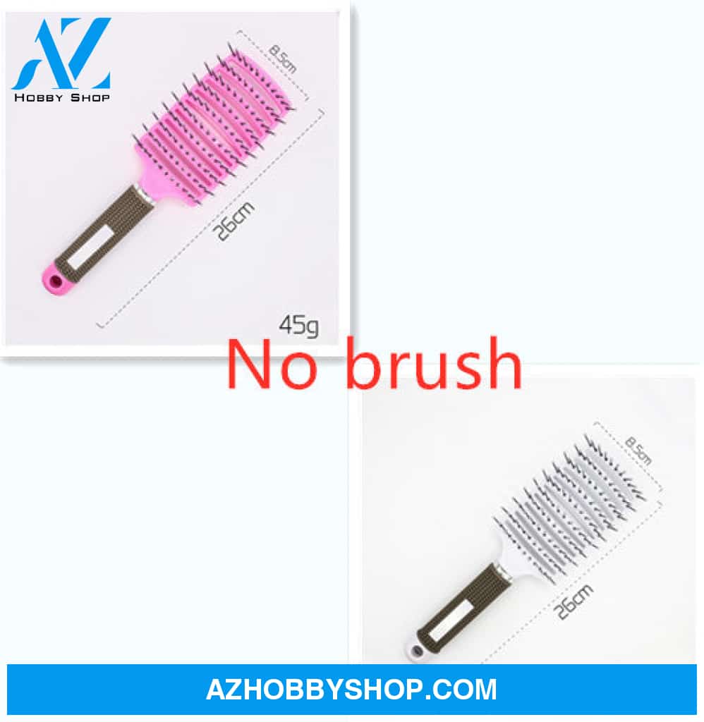Hairbrush Anti Klit Brushy Haarborstel Women Detangler Hair Brush Bristle Nylon Scalp Massage Teaser