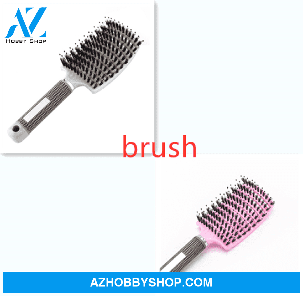 Hairbrush Anti Klit Brushy Haarborstel Women Detangler Hair Brush Bristle Nylon Scalp Massage Teaser