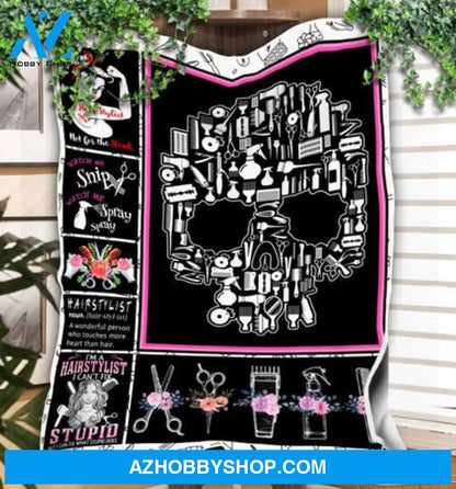 Hairdresser Blanket, Hairdresser Skull Hair Salon