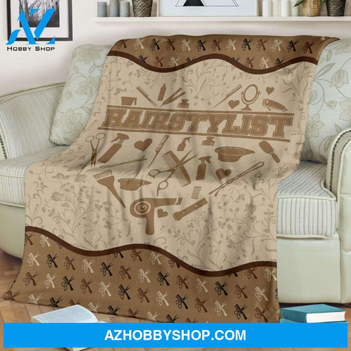 Hairstylist Heart Blanket Gift For Hairstylist Birthday Gift Home Decor Bedding Couch Sofa Soft and Comfy Cozy