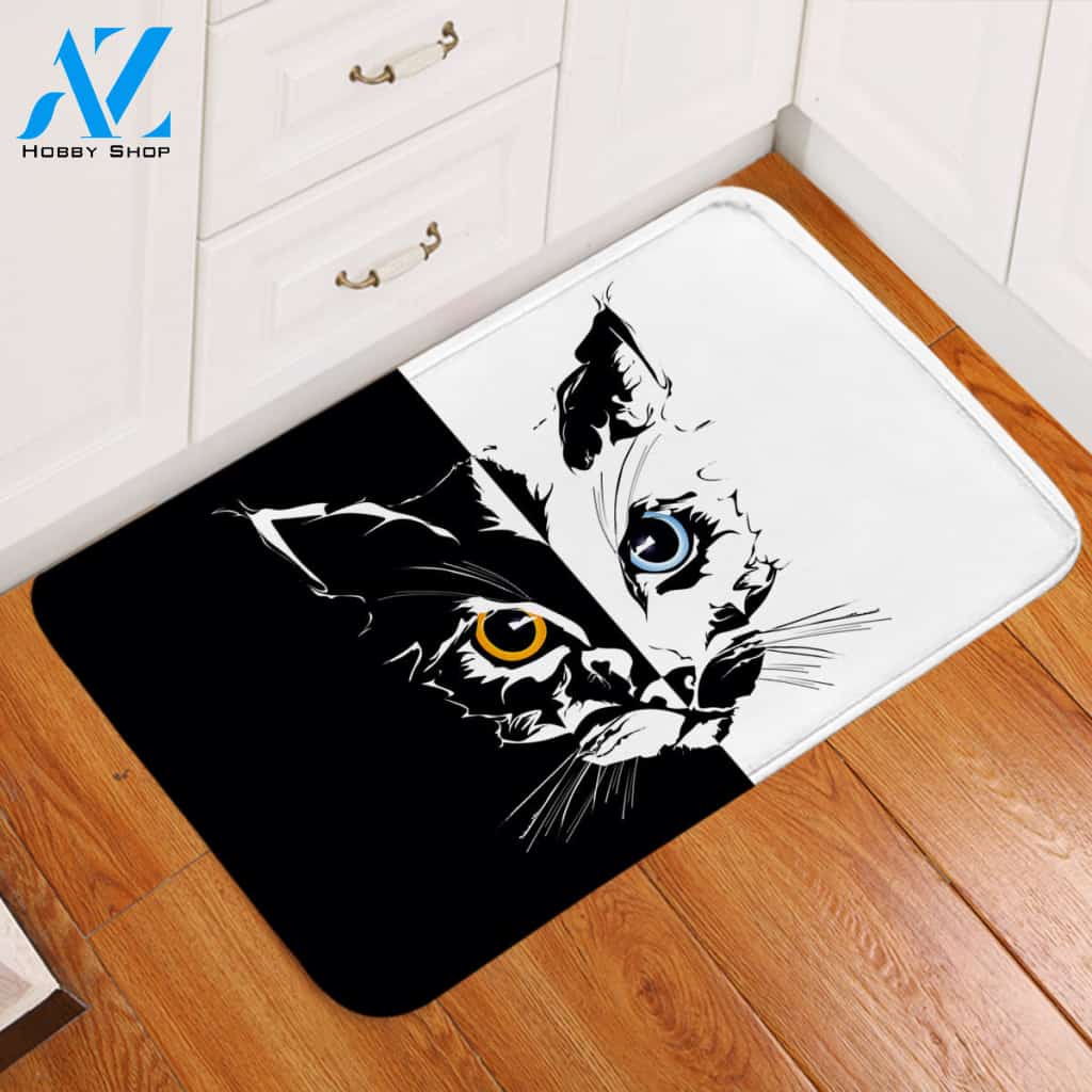 Half Cat Door Mat
