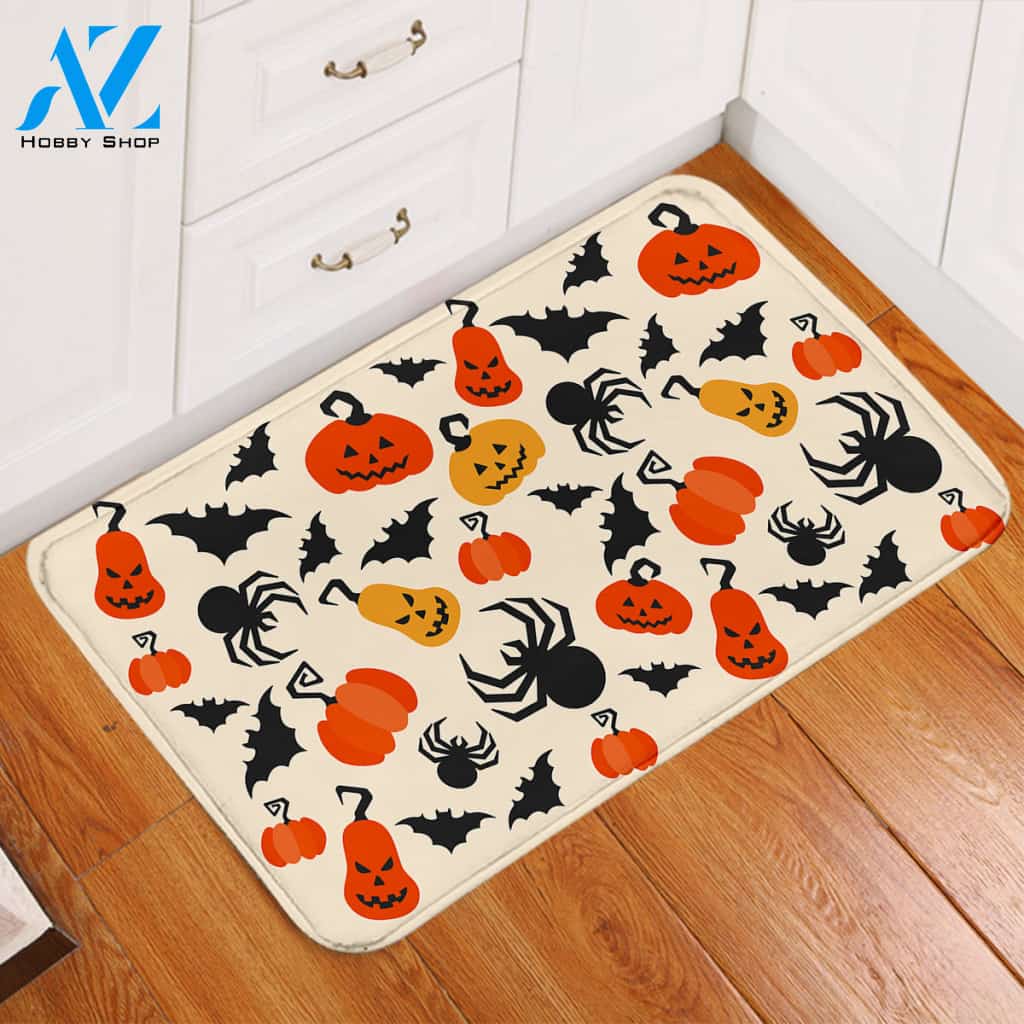 Halloween Adorned Door Mat