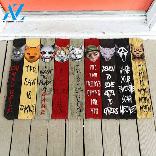 Halloween Alohazing 3D Cats Doormat Indoor And Outdoor Mat Entrance Rug Sweet Home Decor Housewarming Gift Gift For Friend Family Stem Feminist