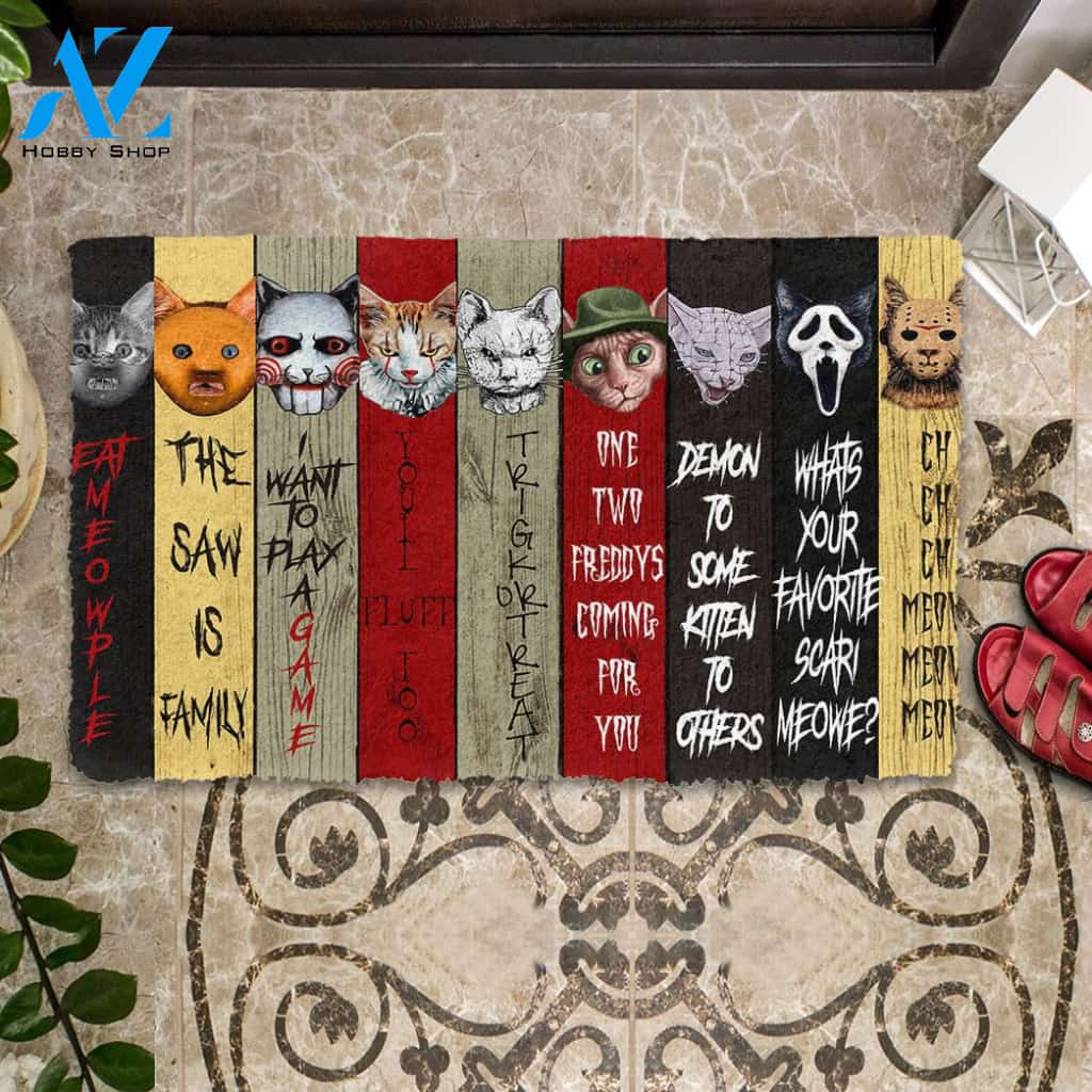 Halloween Alohazing 3D Cats Doormat Indoor And Outdoor Mat Entrance Rug Sweet Home Decor Housewarming Gift Gift For Friend Family Stem Feminist