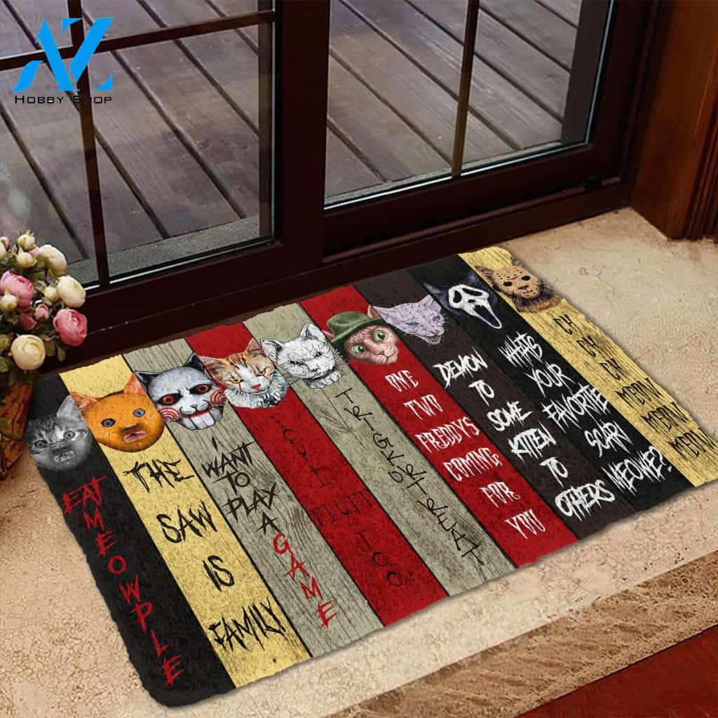 Halloween Alohazing 3D Cats Doormat Indoor And Outdoor Mat Entrance Rug Sweet Home Decor Housewarming Gift Gift For Friend Family Stem Feminist