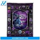 Halloween Blanket, Full Of Princess Be A Witch Fleece Blanket Gift For Family