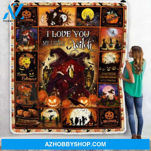 Halloween Blanket, Soft Blanket, I Love You My Little Witch, Gift Home Decor Bedding Couch Sofa Soft And Comfy Cozy