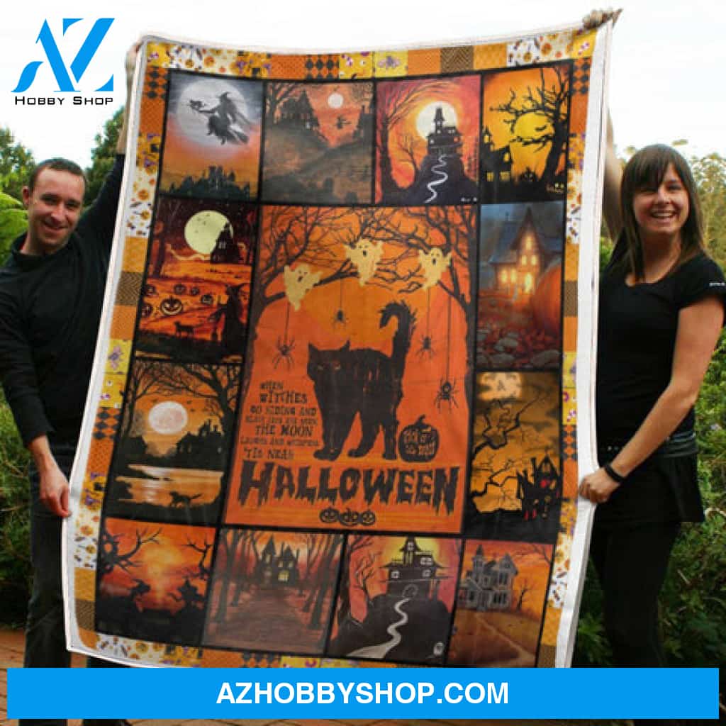 Halloween Blanket, Time Gift Fleece Blanket