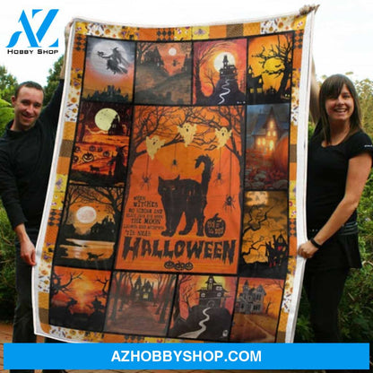 Halloween Blanket, Time Gift Fleece Blanket
