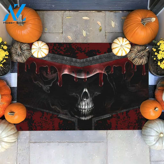 Halloween Blood Skull Doormat Indoor And Outdoor Mat Entrance Rug Sweet Home Decor Housewarming Gift Gift For Friend Family Stem Feminist