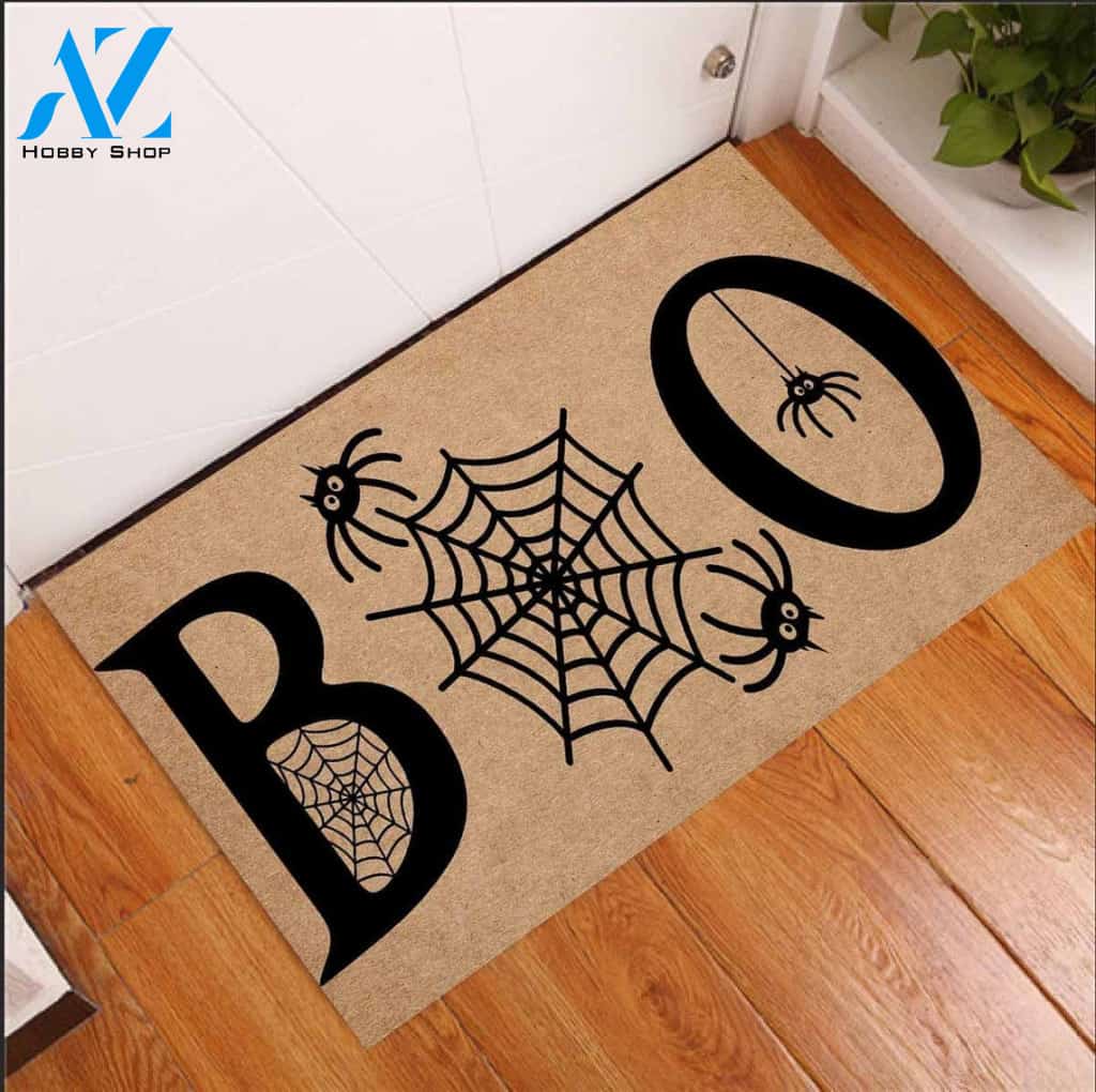 Halloween Boo Spiderweb Equality Doormat Indoor And Outdoor Mat Entrance Rug Sweet Home Decor Housewarming Gift Gift For Friend Family Stem Feminist