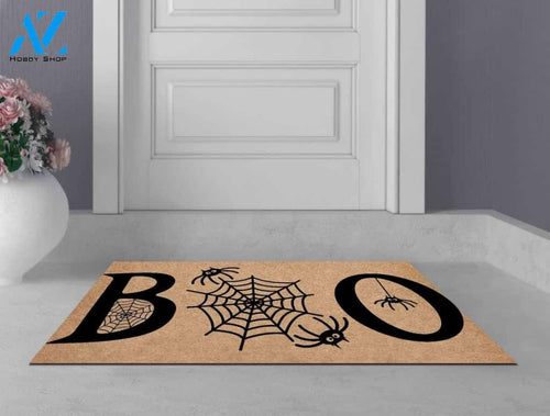 Halloween Boo Spiderweb Equality Doormat Indoor And Outdoor Mat Entrance Rug Sweet Home Decor Housewarming Gift Gift For Friend Family Stem Feminist