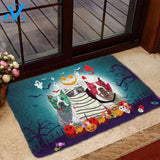 Halloween Bulldogs Doormat Indoor And Outdoor Mat Entrance Rug Sweet Home Decor Housewarming Gift Gift For Friend Family Stem Feminist