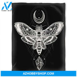 Halloween Butterfly In The Night Fleece Blanket Halloween Adult Blanket