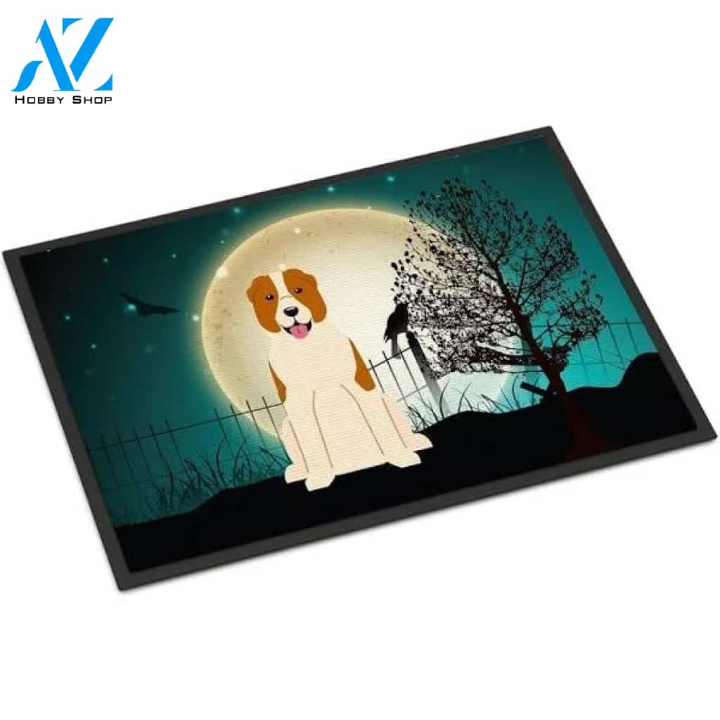 Halloween Central Asian Shepherd Dog Doormat Welcome Mat Housewarming Gift Home Decor Funny Doormat Gift For Dog Lovers Happy Halloween