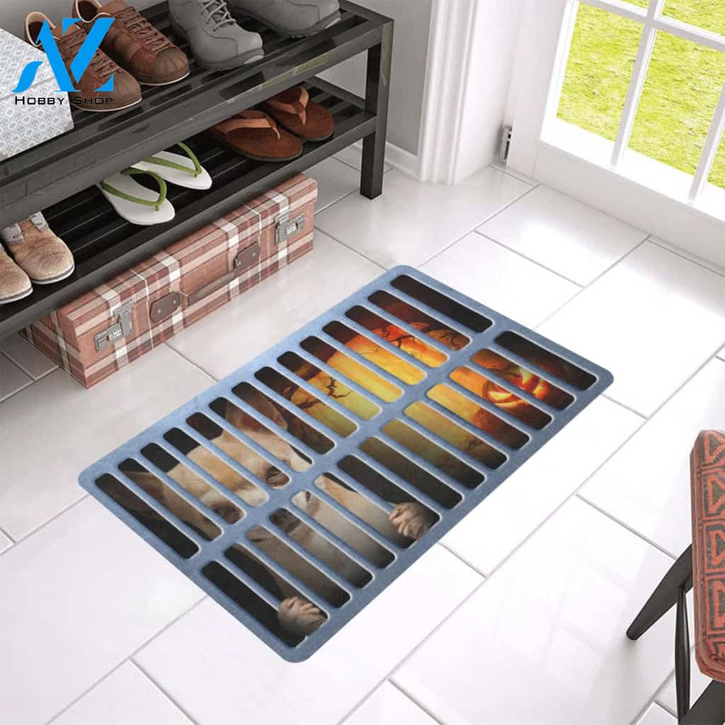 Halloween Chihuahua Mystery Pumpkin Doormat Indoor And Outdoor Mat Entrance Rug Sweet Home Decor Housewarming Gift Gift For Friend Family Stem Feminist